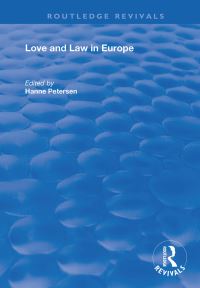 Book Cover for Love and Law in Europe by Hanne Petersen