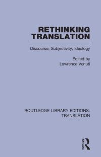 Book Cover for Rethinking Translation by Lawrence Venuti