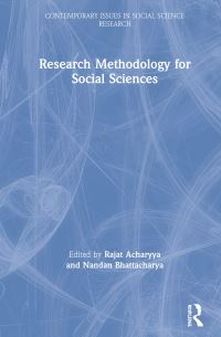 Book Cover for Research Methodology for Social Sciences by Rajat Acharyya, Nandan Bhattacharya