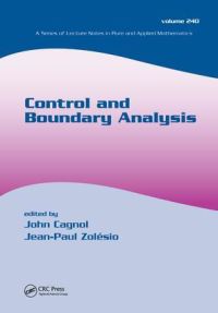 Book Cover for Control and Boundary Analysis by IFIP Conference on System Modeling and Optimization