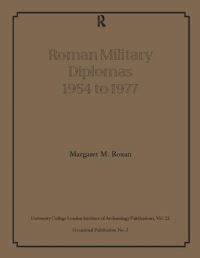 Book Cover for Roman Military Diplomas 1954 to 1977 by Margaret M Roxan