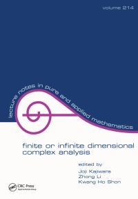 Book Cover for Finite or Infinite Dimensional Complex Analysis by Joji Kajiwara