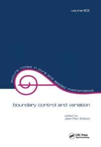 Book Cover for Boundary Control and Variation by JP Zolésio