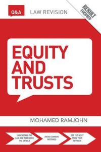 Book Cover for Q&A Equity & Trusts by Mohamed Ramjohn