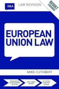 Book Cover for Q&A European Union Law by Michael Cuthbert