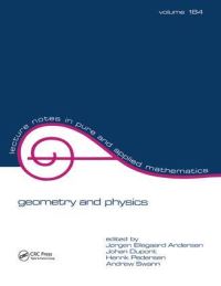 Book Cover for Geometry and Physics by Henrik Ærenlund Pedersen