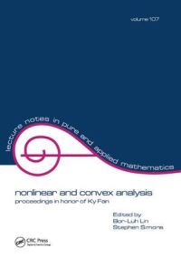 Book Cover for Nonlinear and Convex Analysis by BorLuh Lin, Stephen Simone