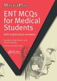 Book Cover for ENT MCQs for Medical Students by Gurdeep Singh Mannu, Tunde Odutoye