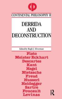 Book Cover for Derrida and Deconstruction by Hugh J Silverman