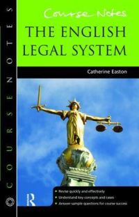 Book Cover for The English Legal System by Catherine Easton