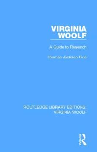 Book Cover for Virginia Woolf by Thomas Jackson Rice
