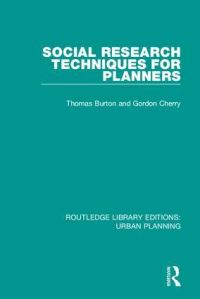 Book Cover for Social Research Techniques for Planners by Thomas L Burton, Gordon Emanuel Cherry