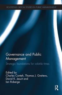 Book Cover for Governance and Public Management by Charles Conteh, Thomas J Greitens, David K Jesuit, Ian Roberge