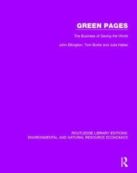 Book Cover for Green Pages by John Elkington, Tom Burke, Julia Hailes