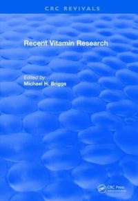 Book Cover for Recent Vitamin Research (1984) by Briggs Michael