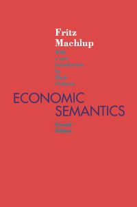 Book Cover for Economic Semantics by Fritz Machlup