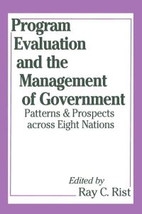 Book Cover for Program Evaluation and the Management of Government by Ray C Rist