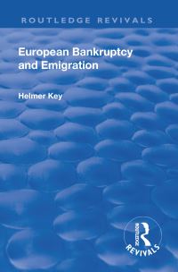 Book Cover for European Bankruptcy and Emigration by Carl Axel Helmer Key