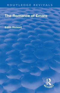 Book Cover for The Romance of Emare by Edith Rickert