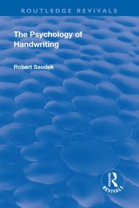 Book Cover for The Psychology of Handwriting by Robert Saudek