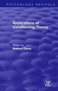 Book Cover for Applications of Conditioning Theory by Graham Davey