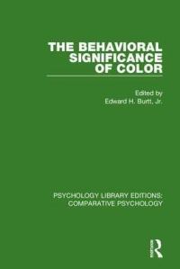 Book Cover for The Behavioral Significance of Color by Edward H Burtt