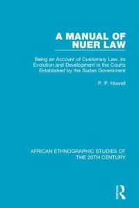 Book Cover for A Manual of Nuer Law by P P Howell