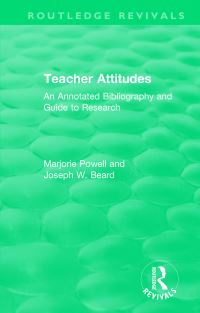 Book Cover for Teacher Attitudes by Marjorie Powell, Joseph W Beard