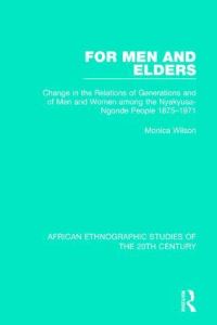Book Cover for For Men and Elders by Monica Wilson