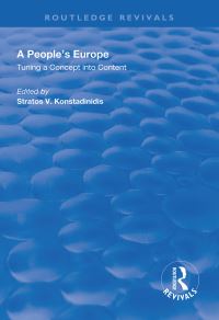 Book Cover for A People's Europe by Stratos V Konstadinidis