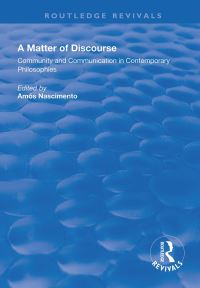 Book Cover for A Matter of Discourse by Amós Nascimento