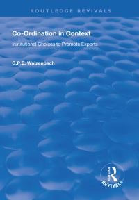 Book Cover for Co-Ordination in Context by G P E Walzenbach