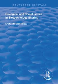 Book Cover for Biological and Social Issues in Biotechnology Sharing by Krishna R Dronamraju