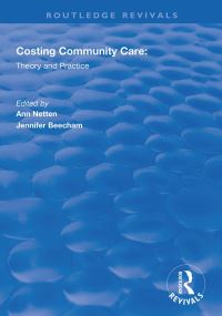 Book Cover for Costing Community Care by Ann Netten, Jennifer Beecham