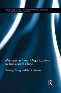 Book Cover for Management and Organizations in Transitional China by Yanlong Zhang, Lisa A Keister