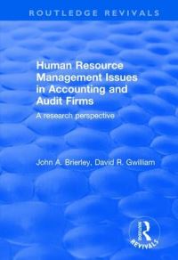 Book Cover for Human Resource Management Issues in Accounting and Audit Firms by John A Brierley, David Gwilliam