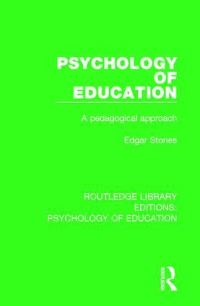 Book Cover for Psychology of Education by E. Stones