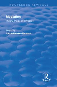 Book Cover for Mediation: by Carrie MenkalMeadow