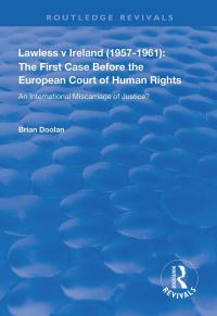 Book Cover for Lawless V Ireland (1957-1961) by Brian Doolan