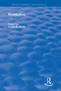 Book Cover for Restitution by Lionel Smith
