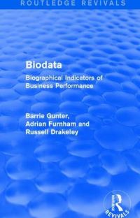 Book Cover for Biodata by Barrie Gunter, Adrian Furnham, Russell Drakeley