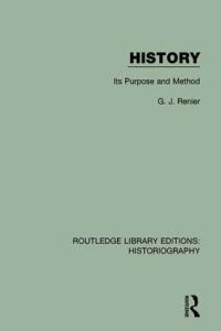 Book Cover for History by Gustaaf Johannes Renier