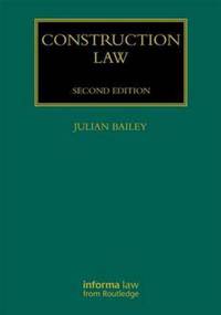 Book Cover for Construction Law. Volume 3 by Julian Bailey