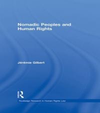 Book Cover for Nomadic Peoples and Human Rights by Jérémie Gilbert
