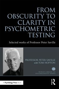 Book Cover for From Obscurity to Clarity in Psychometric Testing by Peter Saville, Tom Hopton