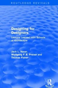 Book Cover for Designing for Designers by Wolfgang F E Preiser, Jack L Nasar, Thomas Fisher