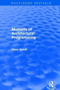 Book Cover for Methods of Architectural Programming by Henry Sanoff