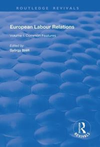 Book Cover for European Labour Relations. Volume 1 Common Features by György Széll