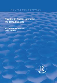 Book Cover for Studies in Public Law and the Retail Sector by Ann R Everton, David Hughes