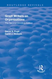 Book Cover for Great Writers on Organizations by Derek S Pugh, David J Hickson